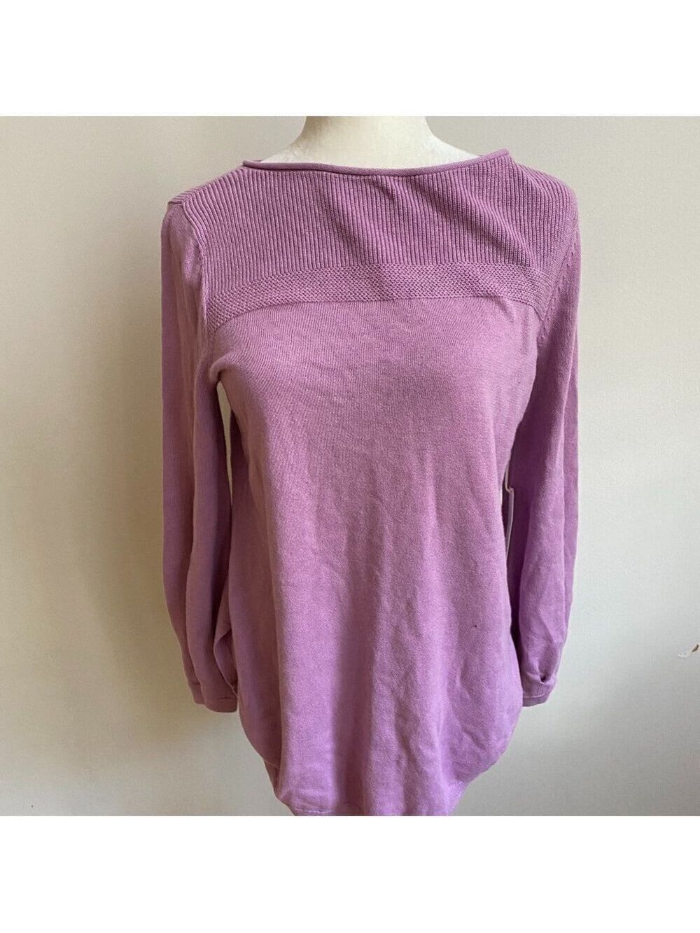 CASLON BNWT Bishop Sleeve Sweater Xsmall Lavender - Picture 3 of 10